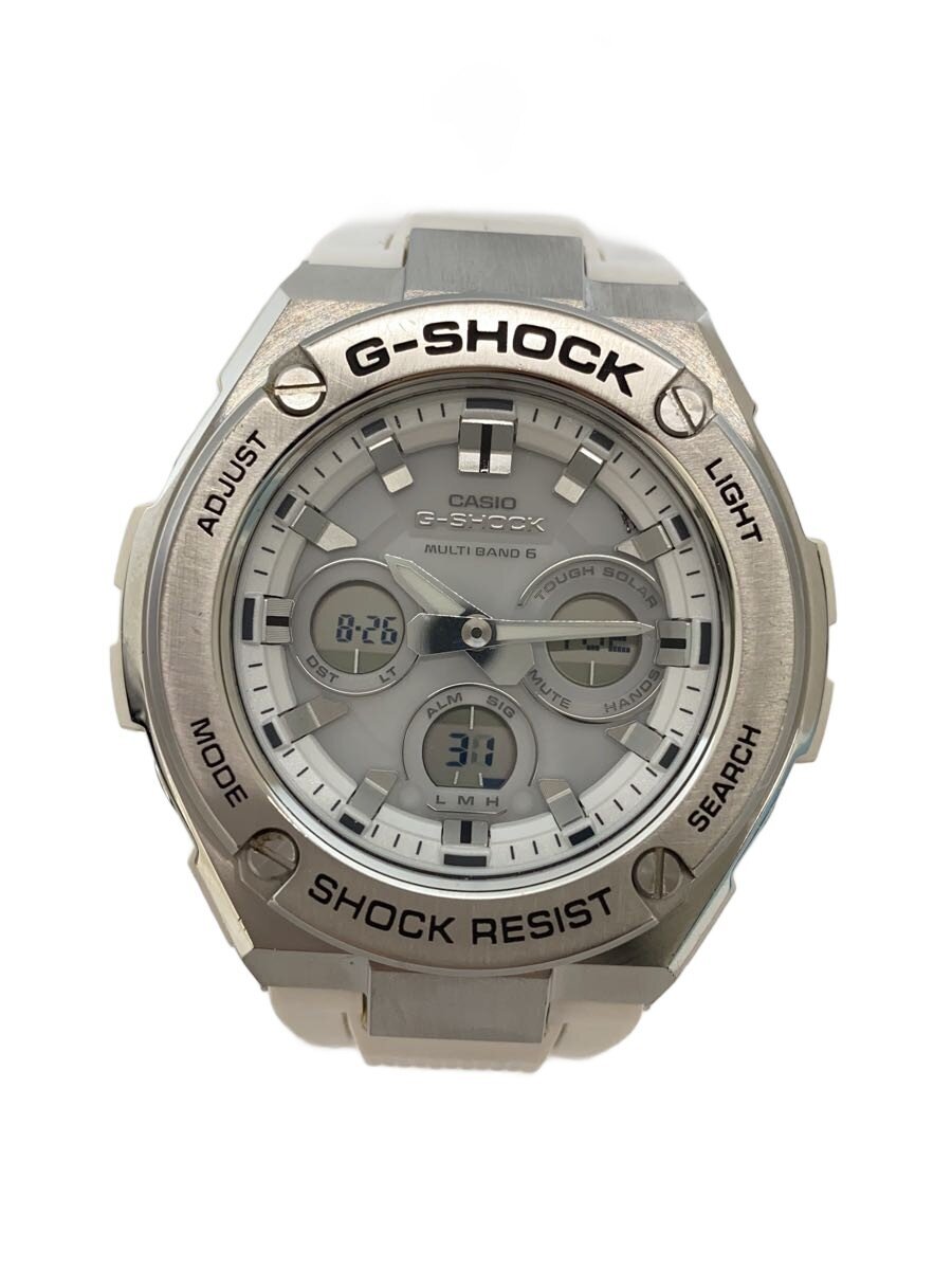 【中古】CASIO◆G-SHOCK/G-STEEL/ウオッチ/GST-W310/デジアナ/白いこと【服飾雑貨他】