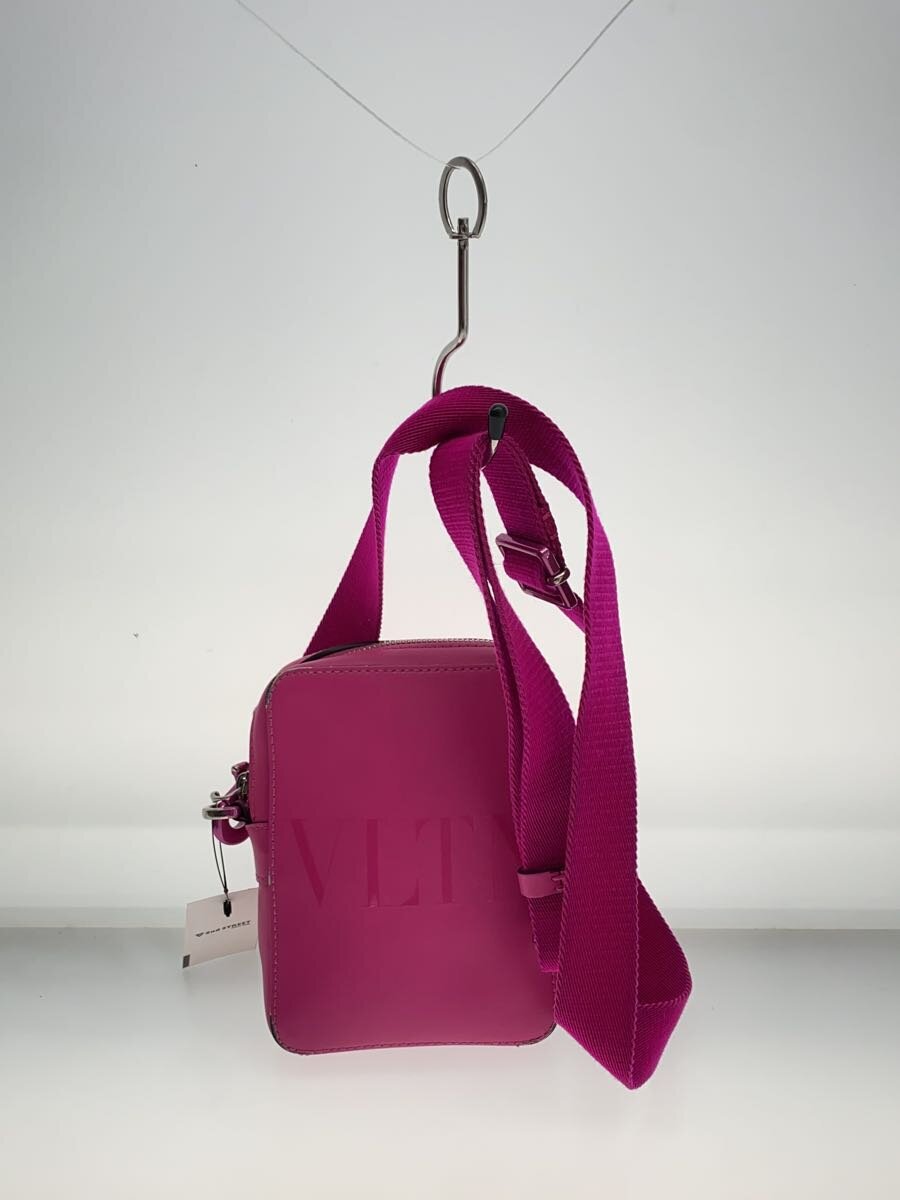 【中古】VALENTINO◆ショルダーバッグ/--/PNK/無地【御徒面子】