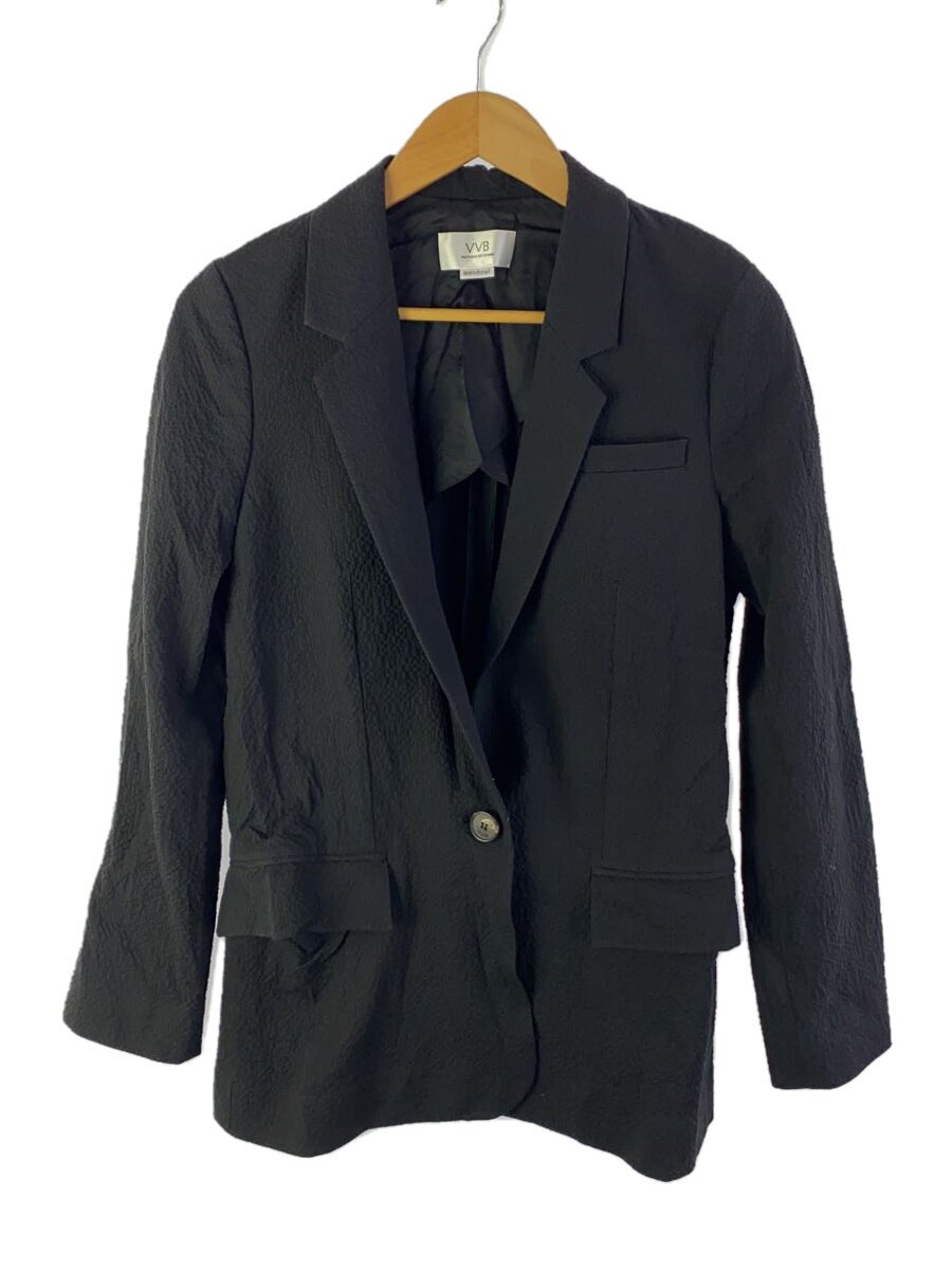 【中古】VICTORIA BECKHAM◆シアサッカーテーラードジャケット/6/綿織物/BLK/F21WJK002705A【レディース御召しもの】