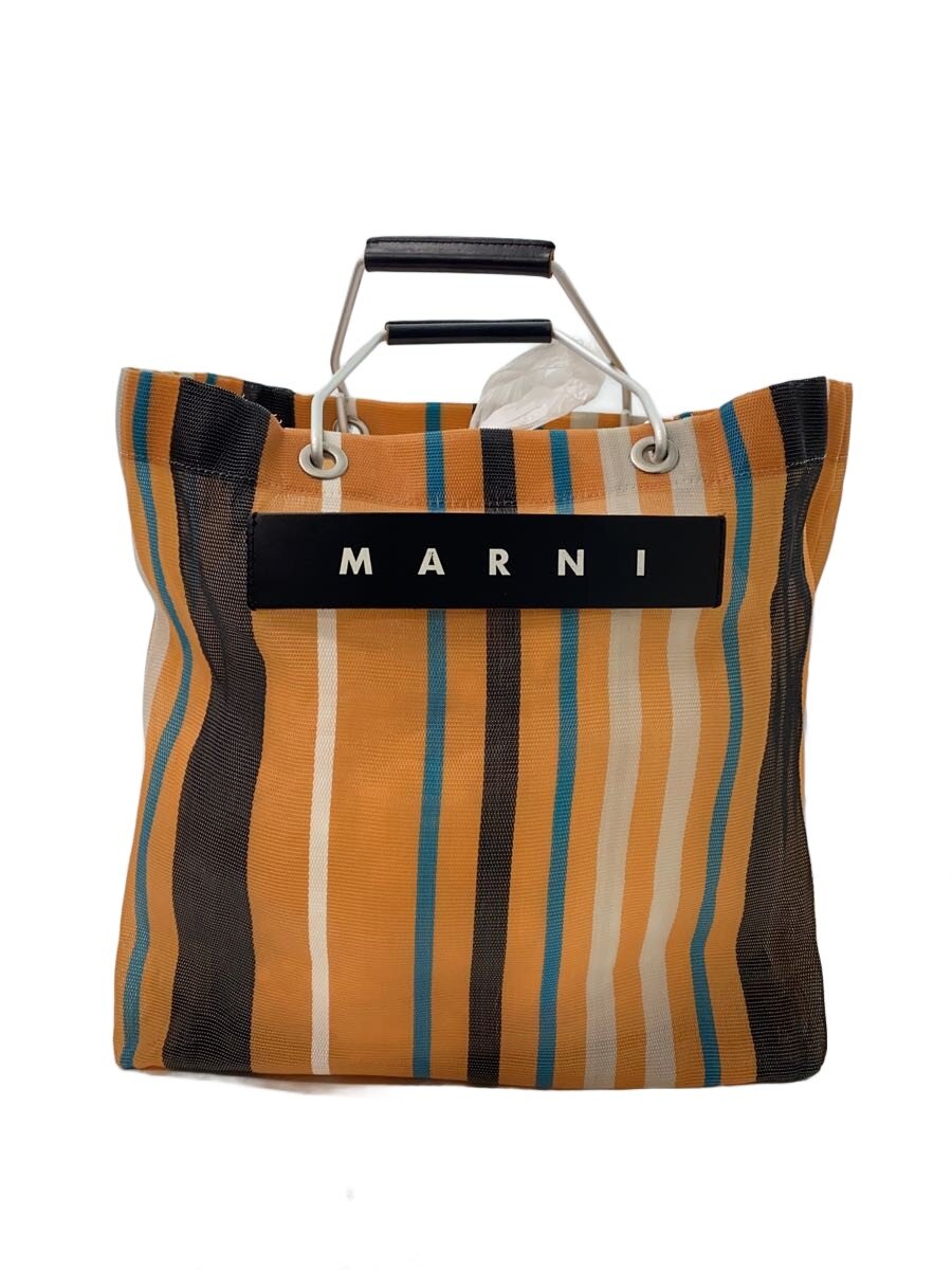 【中古】MARNI◆トートバッグ/--/ORN/縞模様/shmhr08a01【御徒面子】