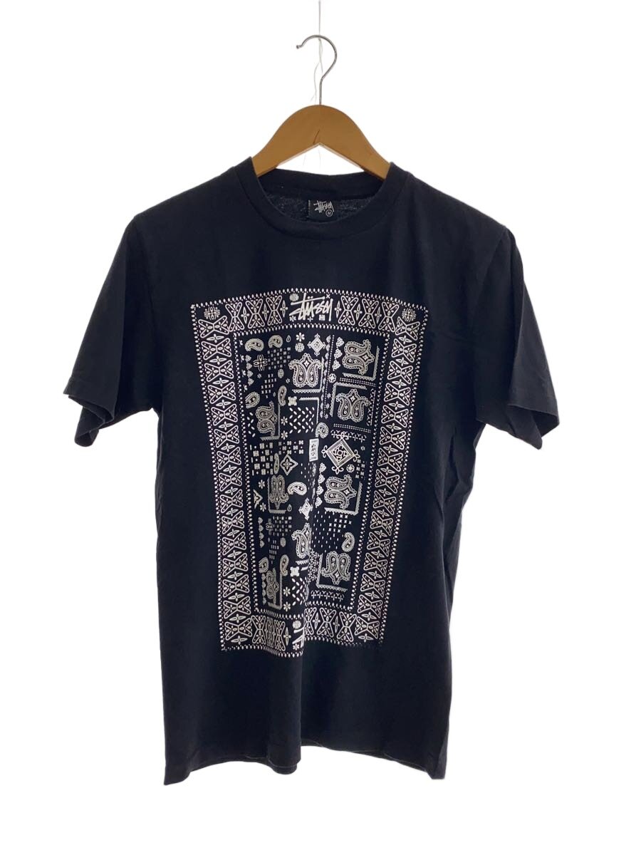 【中古】STUSSY◆プルオーバー/M/綿織物/BLK【メンズウェア】