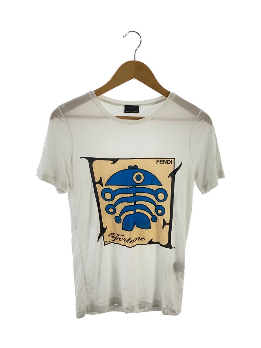 【中古】FENDI◆ティーシャツ/40/--/WHT//【レディース御召しもの】