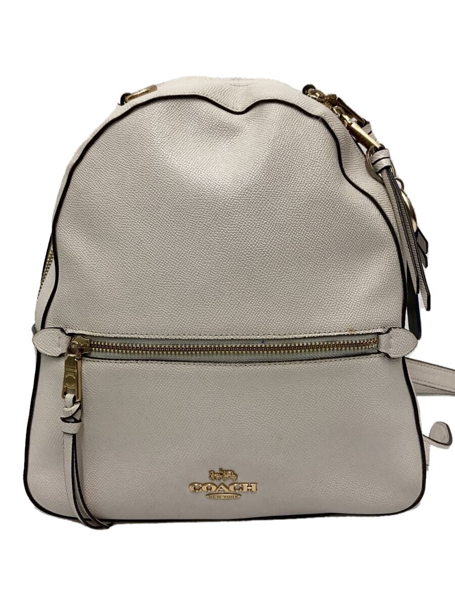 【中古】COACH◆背嚢/--/BEG/76624【御徒面子】