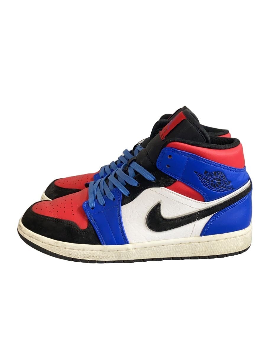 【中古】NIKE◆AIR JORDAN 1 MID/エアジョーダンミッド/ホワイト/554724-124/27cm/WHT【シューズ】｜2ｎｄ STREET 店