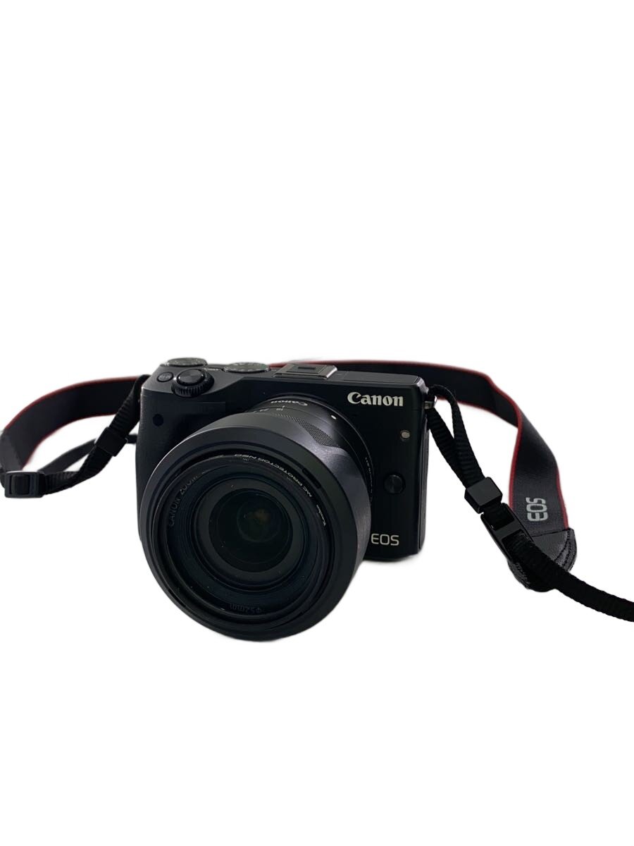 【中古】CANON◆デジタル一眼写真機 EOS M3 EF-M18-55 IS STM 水晶体一揃いの道具 [黒いこと]【写真機】