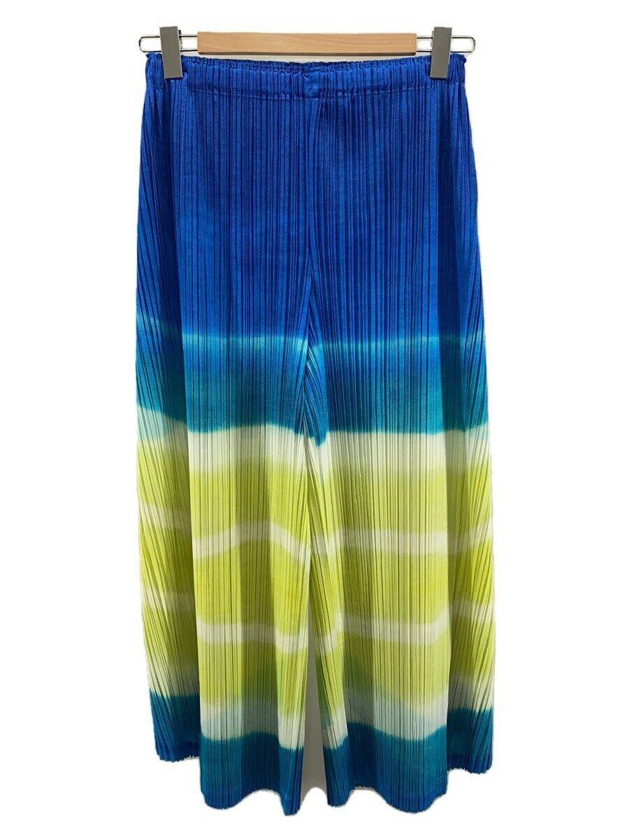 【中古】PLEATS PLEASE ISSEY MIYAKE◆引っ切り無いズボン下/3/ポリエステル/マルチ色合い/PP73-JF764//【レディースお召しもの】