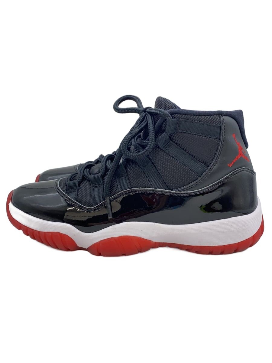 【中古】NIKE◆AIR JORDAN 11 RETRO/エアジョーダン11レトロ/黒いこと/378037-061/25糎/BLK【シューズ】