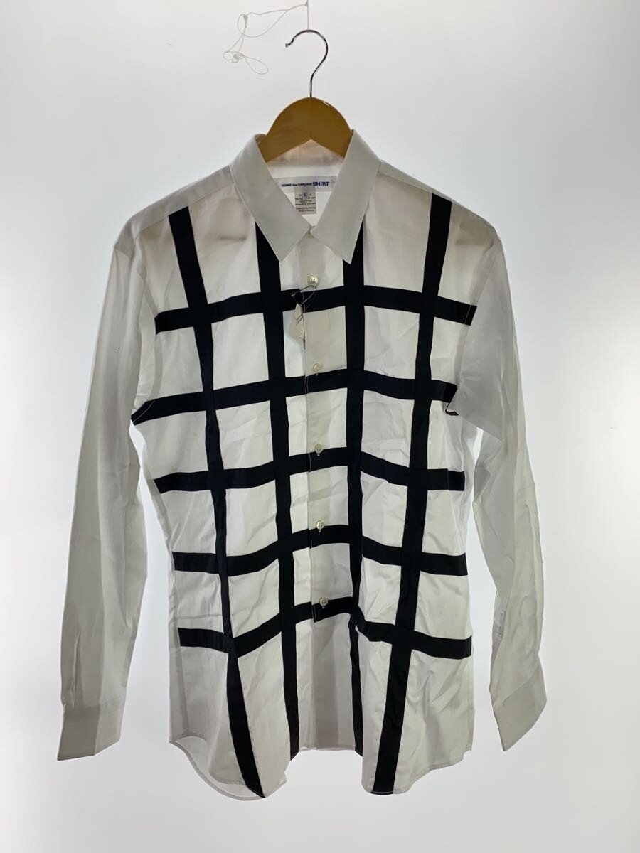 【中古】COMME des GARCONS SHIRT◆長袖シャツ/M/コットン/WHT/FO-B023-051【メンズウェア】|2nd STREET 店