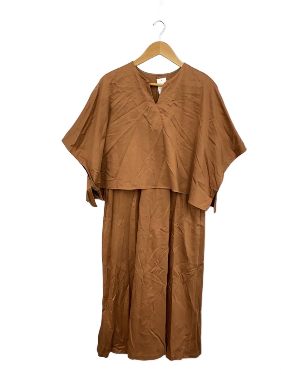 【中古】ADORE◆コンパクトポンチワンピース/24SS/38/綿織物/BRW/無地/531-4240814//【レディース御召しもの】