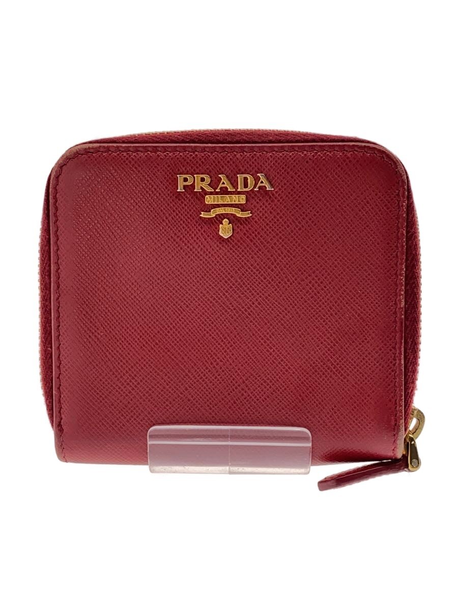 【中古】PRADA◆2つ折り財布/レザー/RED/無地/レディース/1ML522【服飾雑貨他】｜2ｎｄ STREET 店