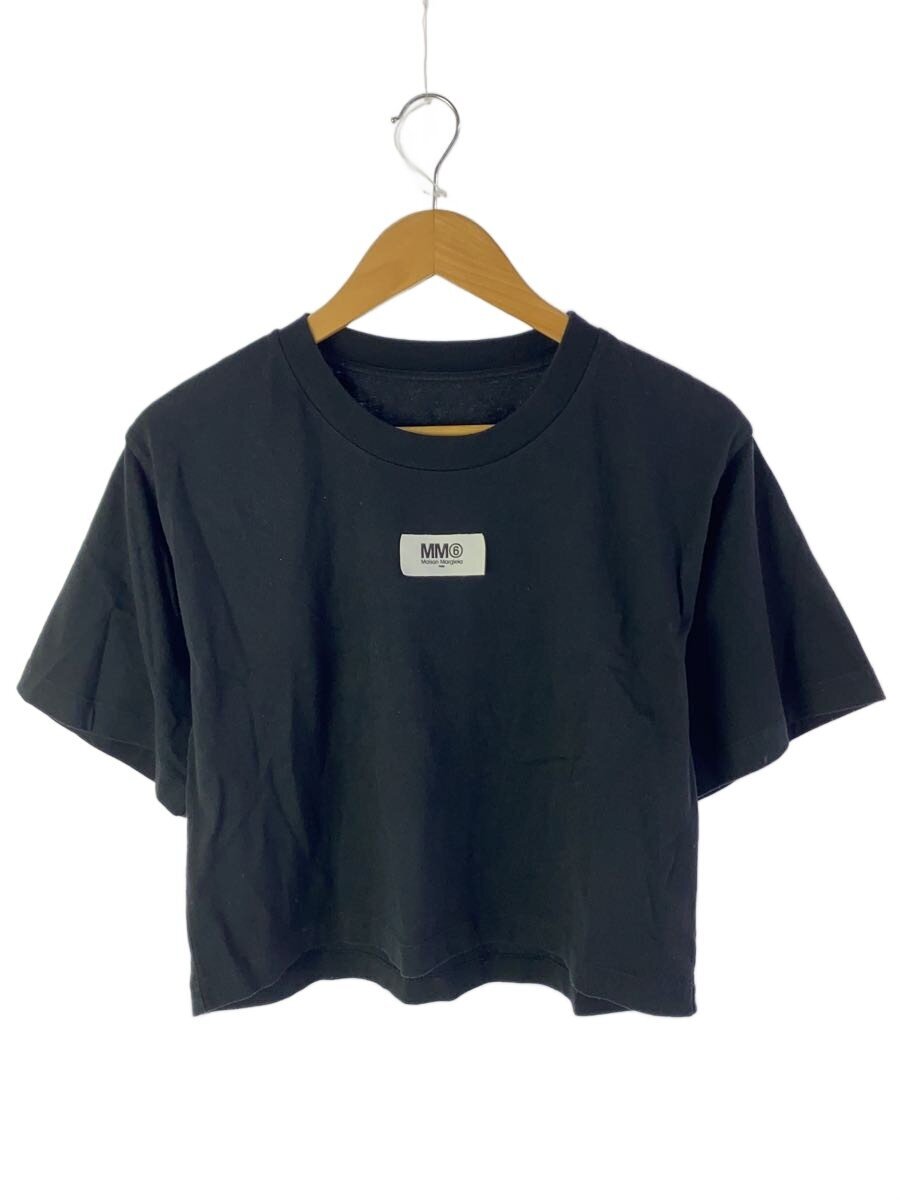 【中古】MM6◆22SS/ティーシャツ/XS/綿織物/BLK/S52GC0236【レディース御召しもの】