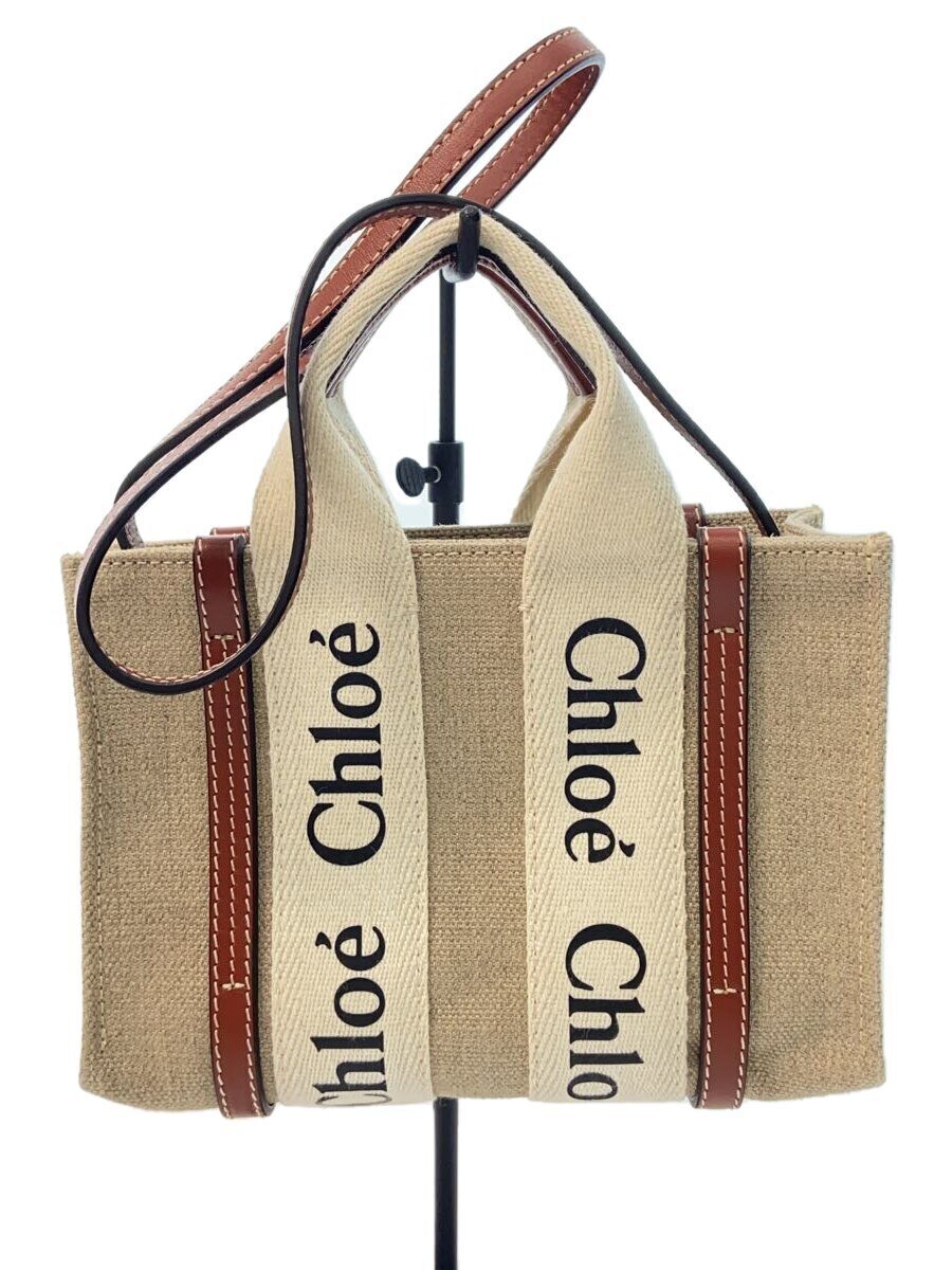 【中古】Chloe◆トートバッグ/リネン/CHC22AP237I266J5/クロエ/ベージュ/ショルダーバッグ/2Way//【バッグ】｜2ｎｄ STREET 店
