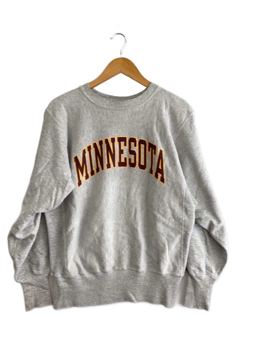 【中古】Champion◆90s/Reverse Weave/MINNESOTA/刺繍タグ/スウェット/M/コットン/GRY//【メンズウェア】｜2ｎｄ STREET 店