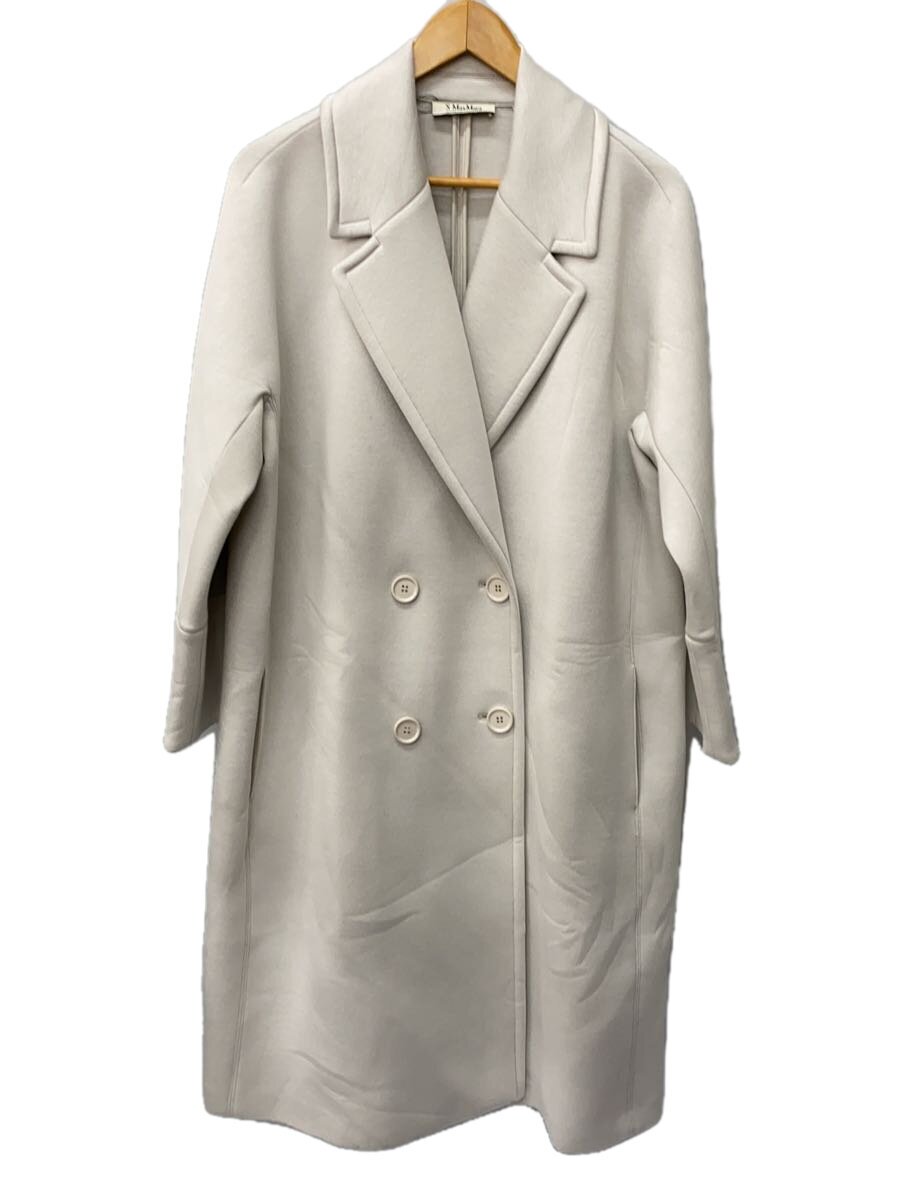 【中古】S Max Mara◆チェスターコート/M/ポリエステル/WHT//【レディースウェア】｜2ｎｄ STREET 店
