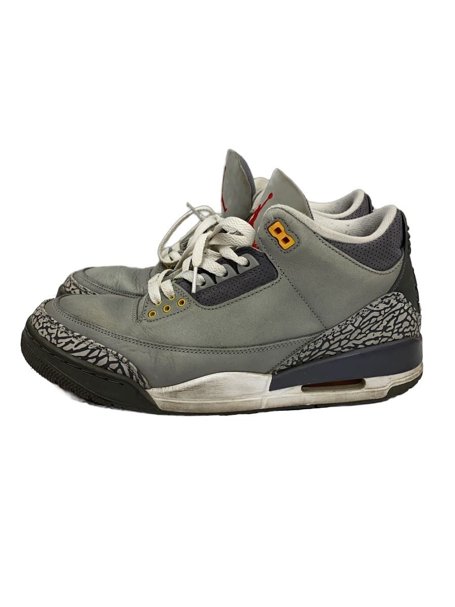 【中古】NIKE◆AIR JORDAN 3_エア ジョーダン 3/28.5cm/GRY【シューズ】｜2ｎｄ STREET 店