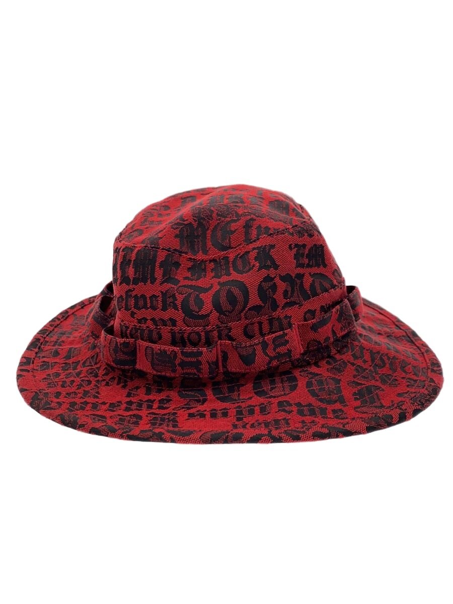 【中古】Supreme◆井戸釣瓶かぶり笠/--/ポリエステル/RED/メンズ//【服飾雑貨他】
