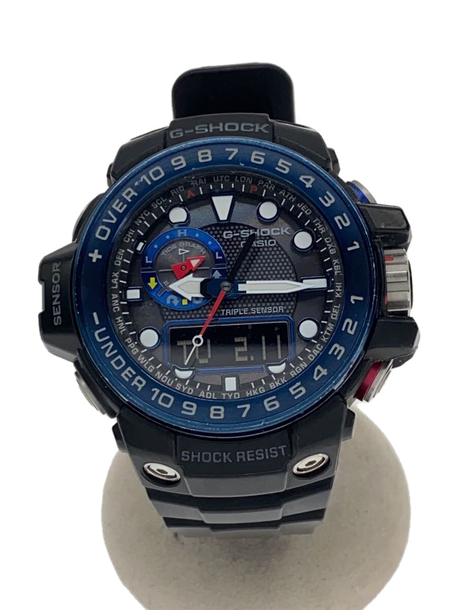 【中古】CASIO◆ソーラー腕時計・G-SHOCK/デジアナ/ラバー/BLK/BLK【服飾雑貨他】|2nd STREET 店