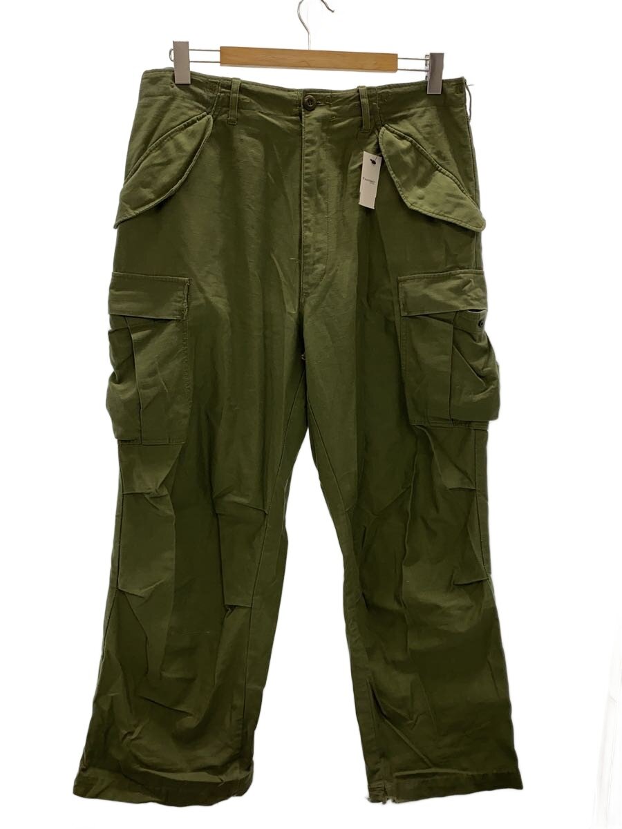 【中古】US.ARMY◆60s/カーゴパンツ/--/--/GRN/ファスナーK5【メンズウェア】