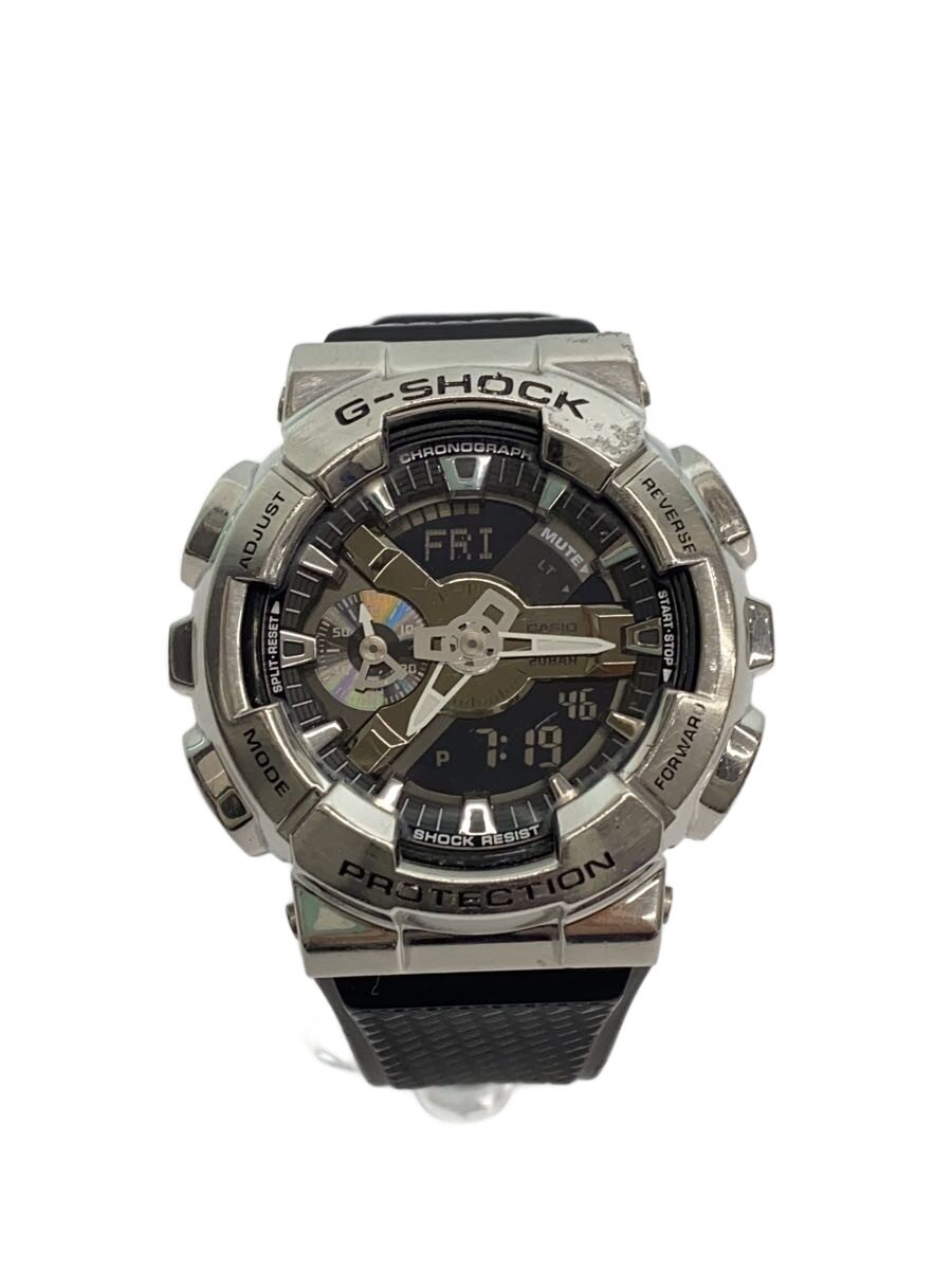 【中古】CASIO◆石英ウオッチ/デジアナ/BLK/GM-110-1AJF【服飾雑貨他】