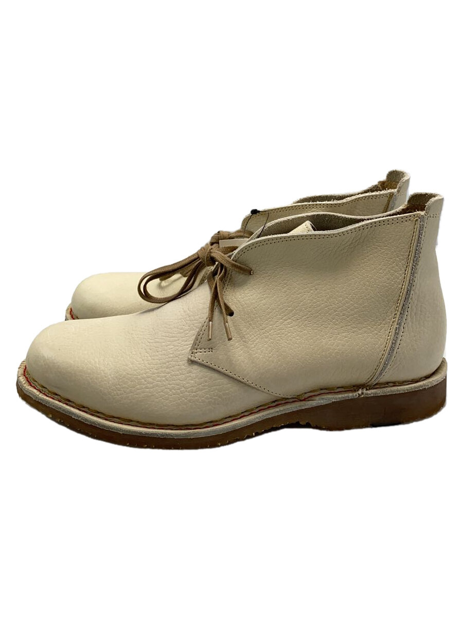 【中古】Paraboot◆レースアップブーツ/US7/BEG/なめし革/6302 04M 7 01【シューズ】