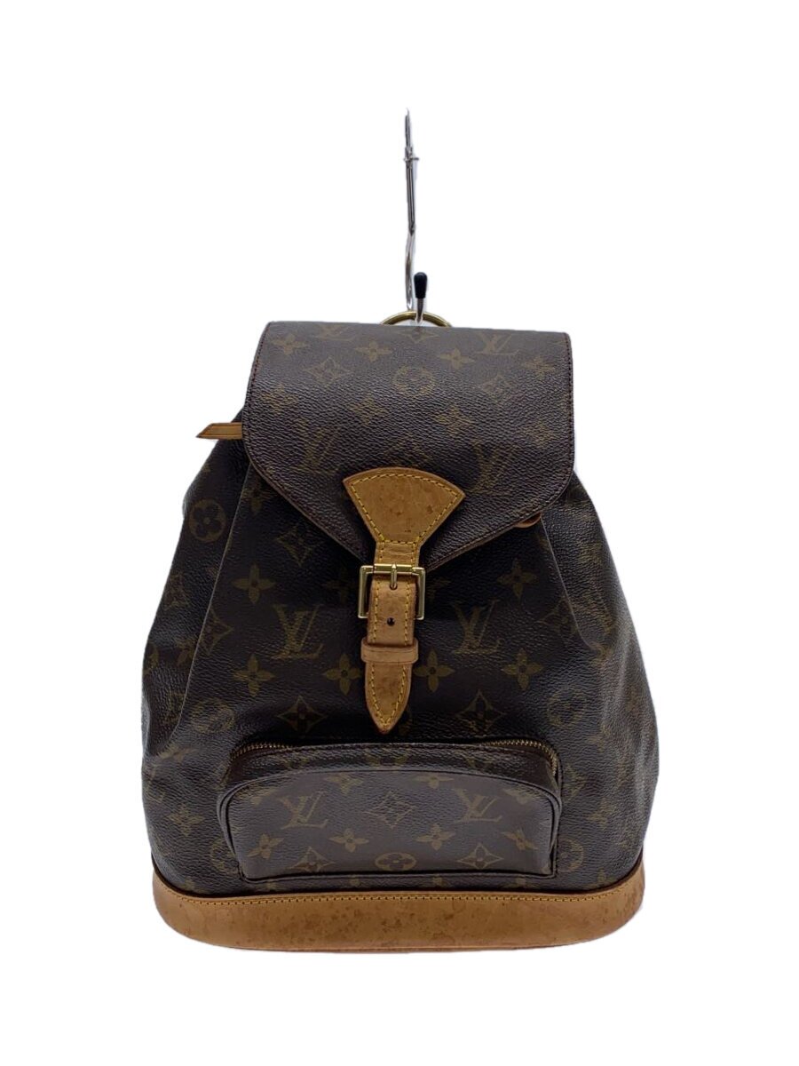 【中古】LOUIS VUITTON◆1)ミニ・モン掏摸_モノグラム・帆布_BRW/PVC/BRW【御徒面子】