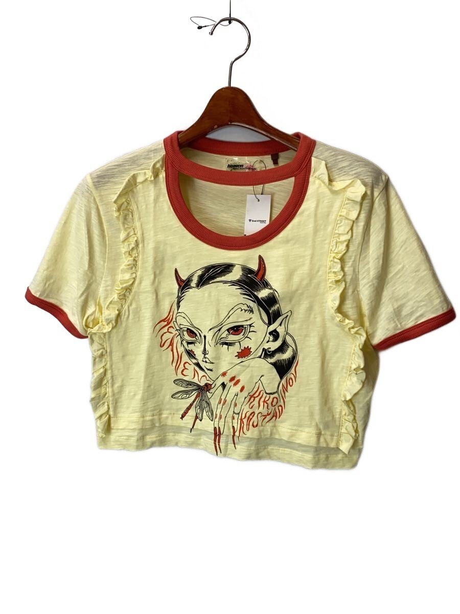 【中古】Heaven By Marc Jacobs◆BIB BABY TEE/プルオーバー/L/綿織物/YLW//【レディースお召しもの】