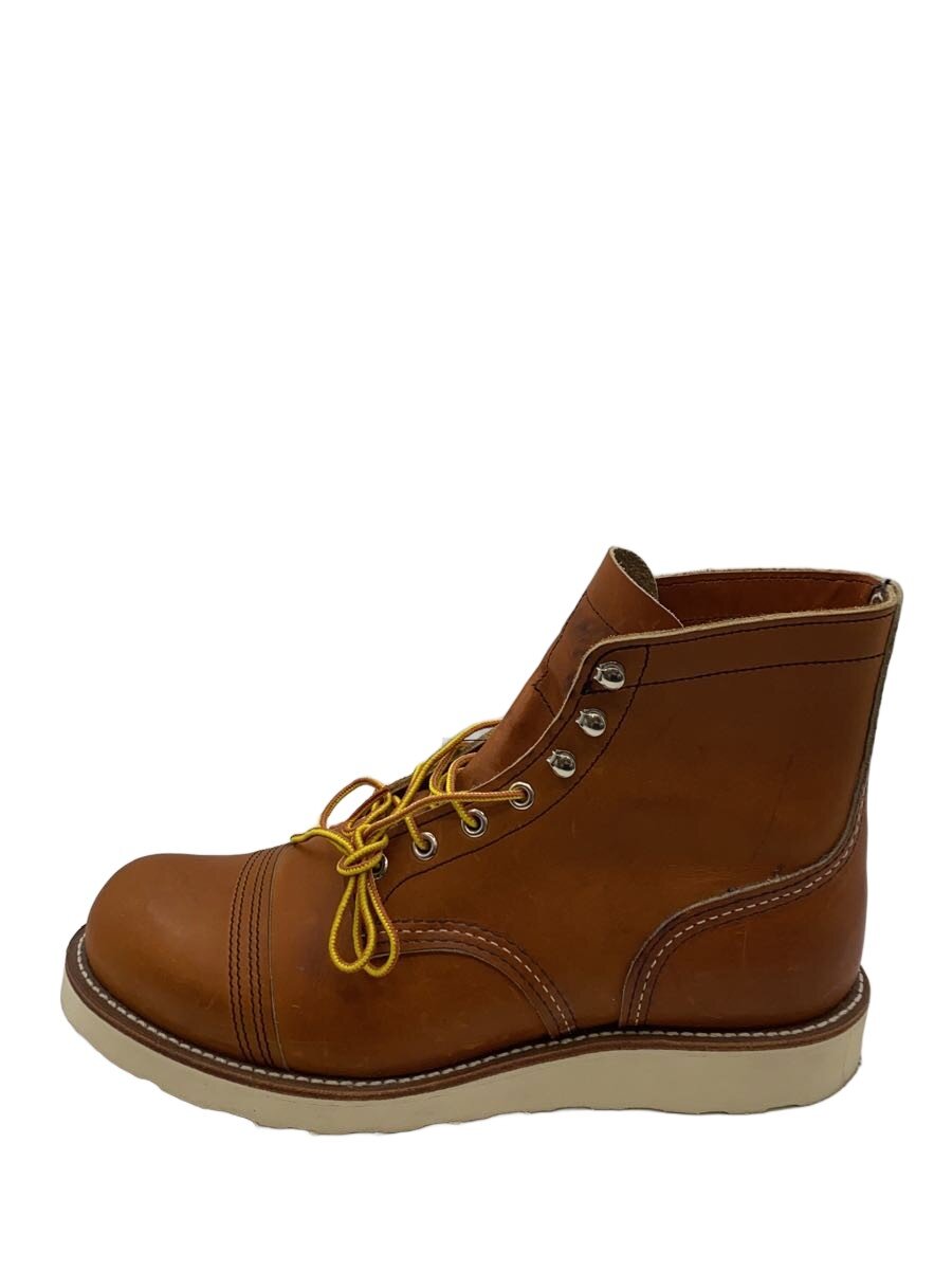 【中古】RED WING◆レースアップブーツ/US9/BRW/なめし革/8089//【シューズ】