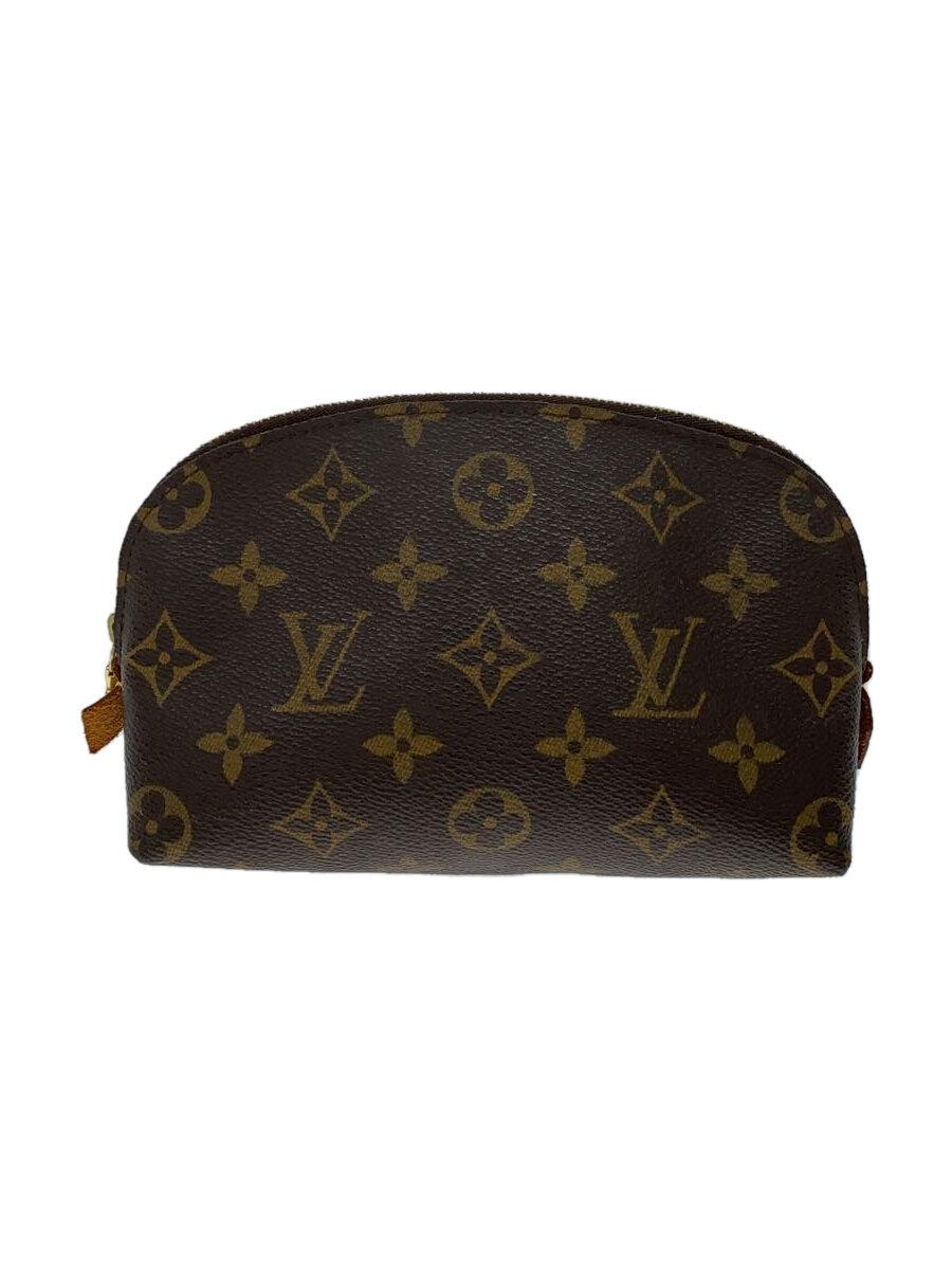 【中古】LOUIS VUITTON◆ポシェット・コスメティックPM_モノグラム・帆布_BRW/PVC/BRW//【御徒面子】