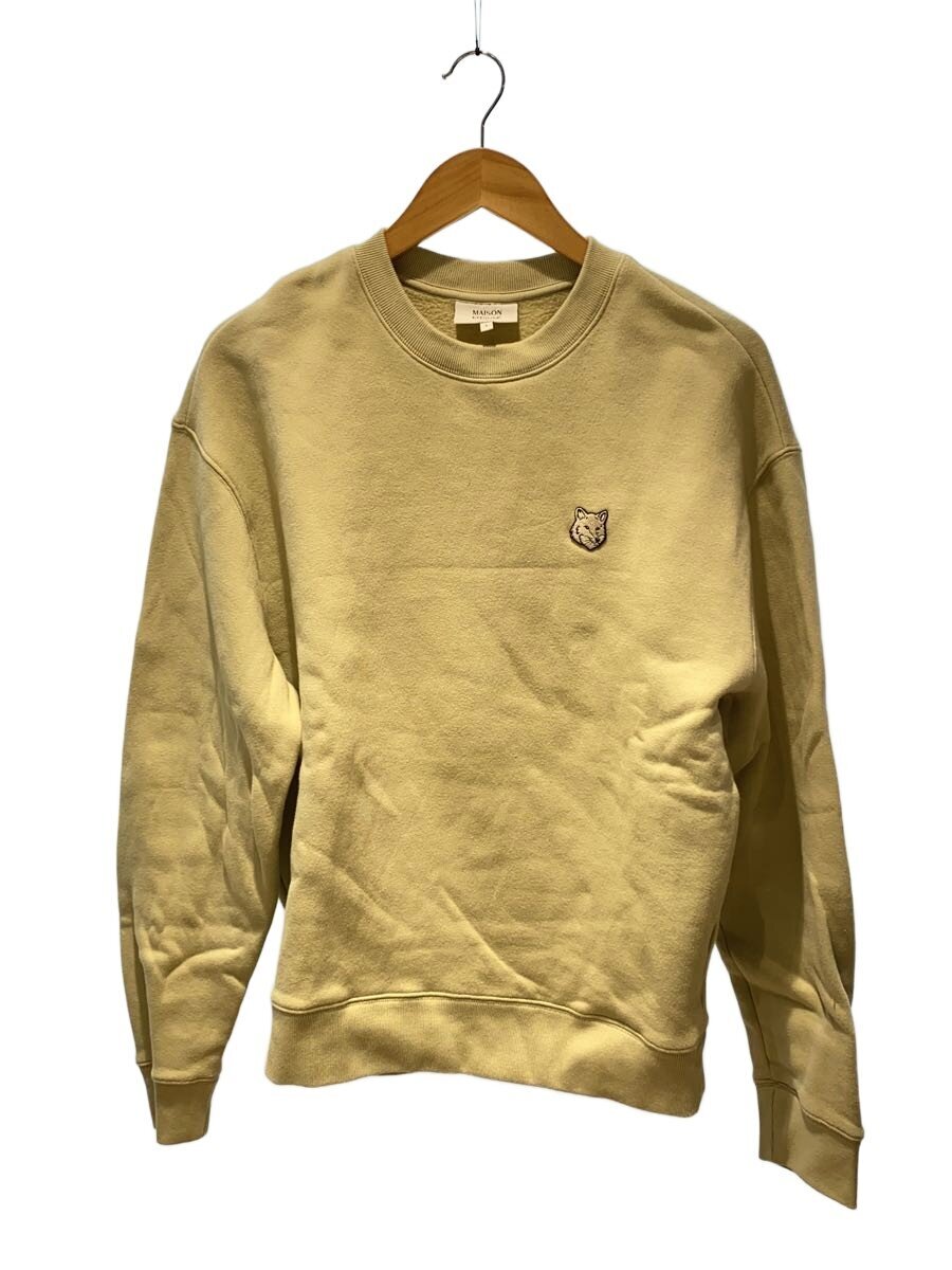 【中古】MAISON KITSUNE◆塗板 狐狸尖端 継ぎ切れ コンフォート スウェットシ/L/綿織物/BEG/MM00316KM0307【メンズウェア】
