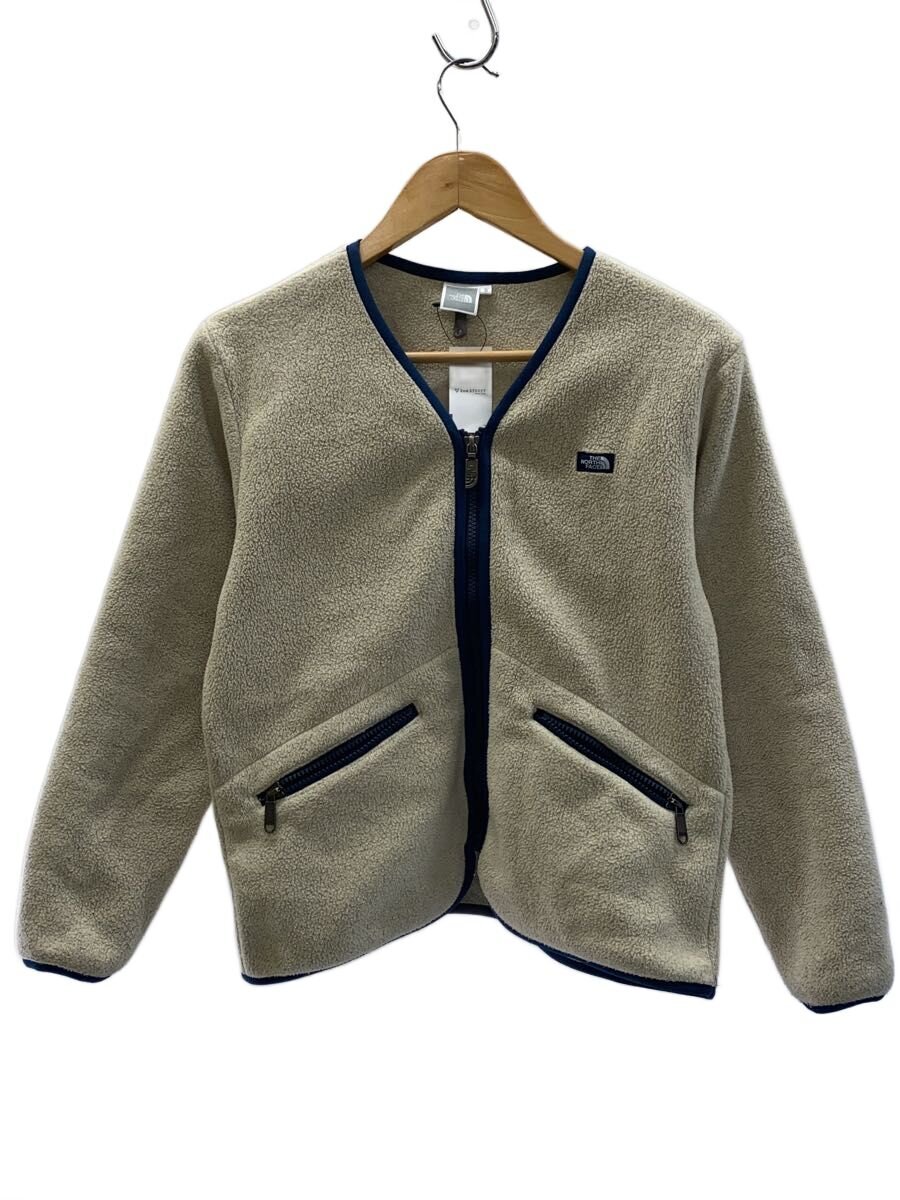 【中古】THE NORTH FACE◆ARMADILLA CARDIGAN_アルマディラカーディガン/S/--/CRM/無地【レディース御召しもの】