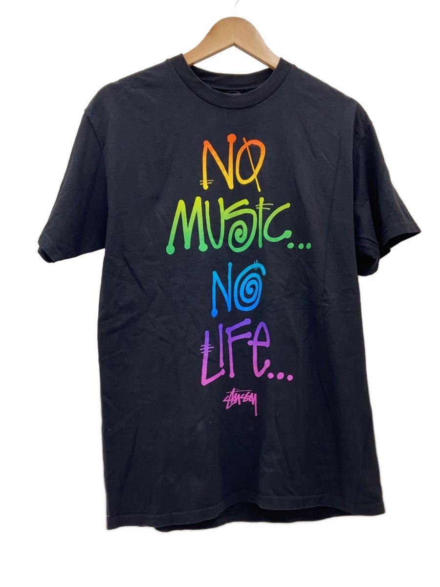 【中古】STUSSY◆プルオーバー/M/綿織物/BLK//【メンズウェア】