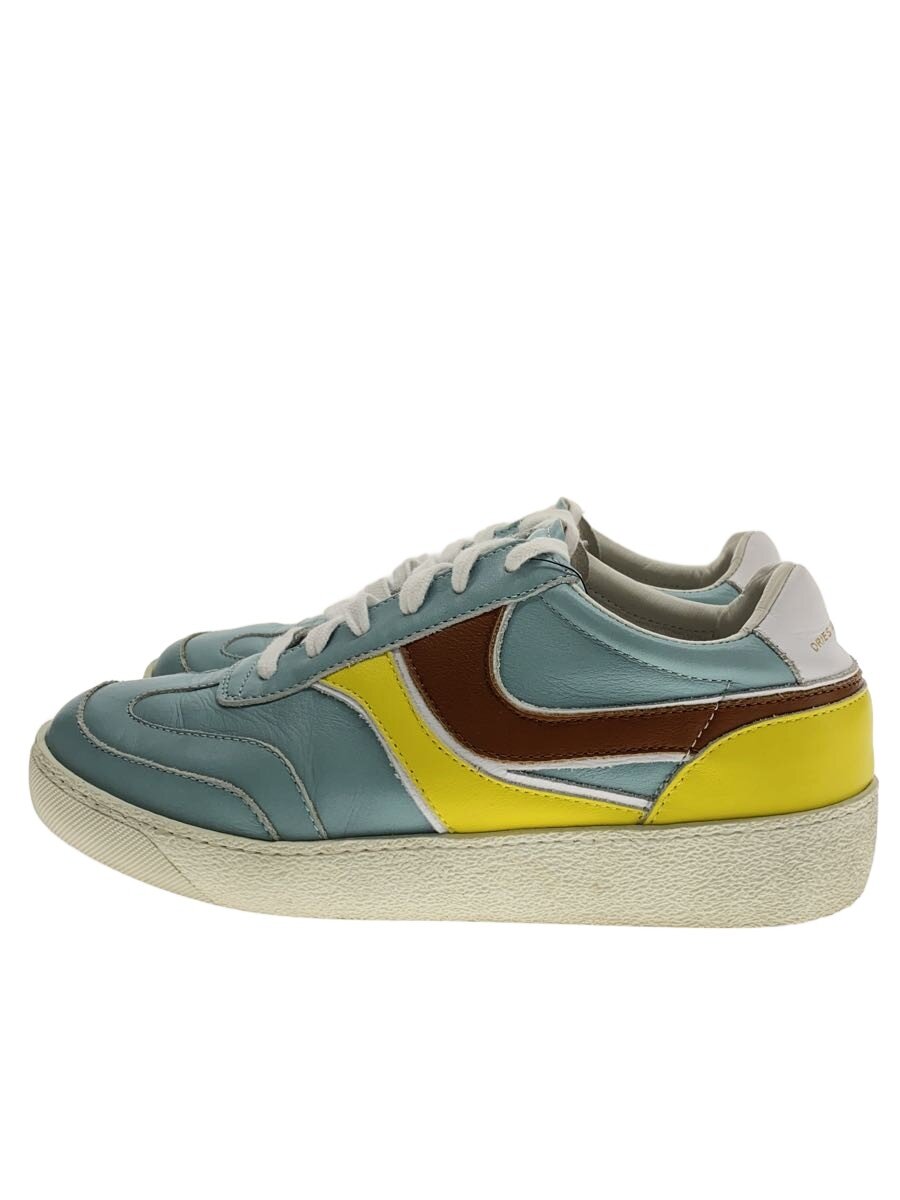 【中古】DRIES VAN NOTEN◆ローカットスニーカー/--/マルチ色つや/なめし革【シューズ】