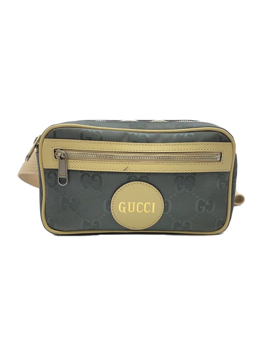 【中古】GUCCI◆三尺帯御徒面子_グッチオフザグリッド/薄墨色/総柄【御徒面子】