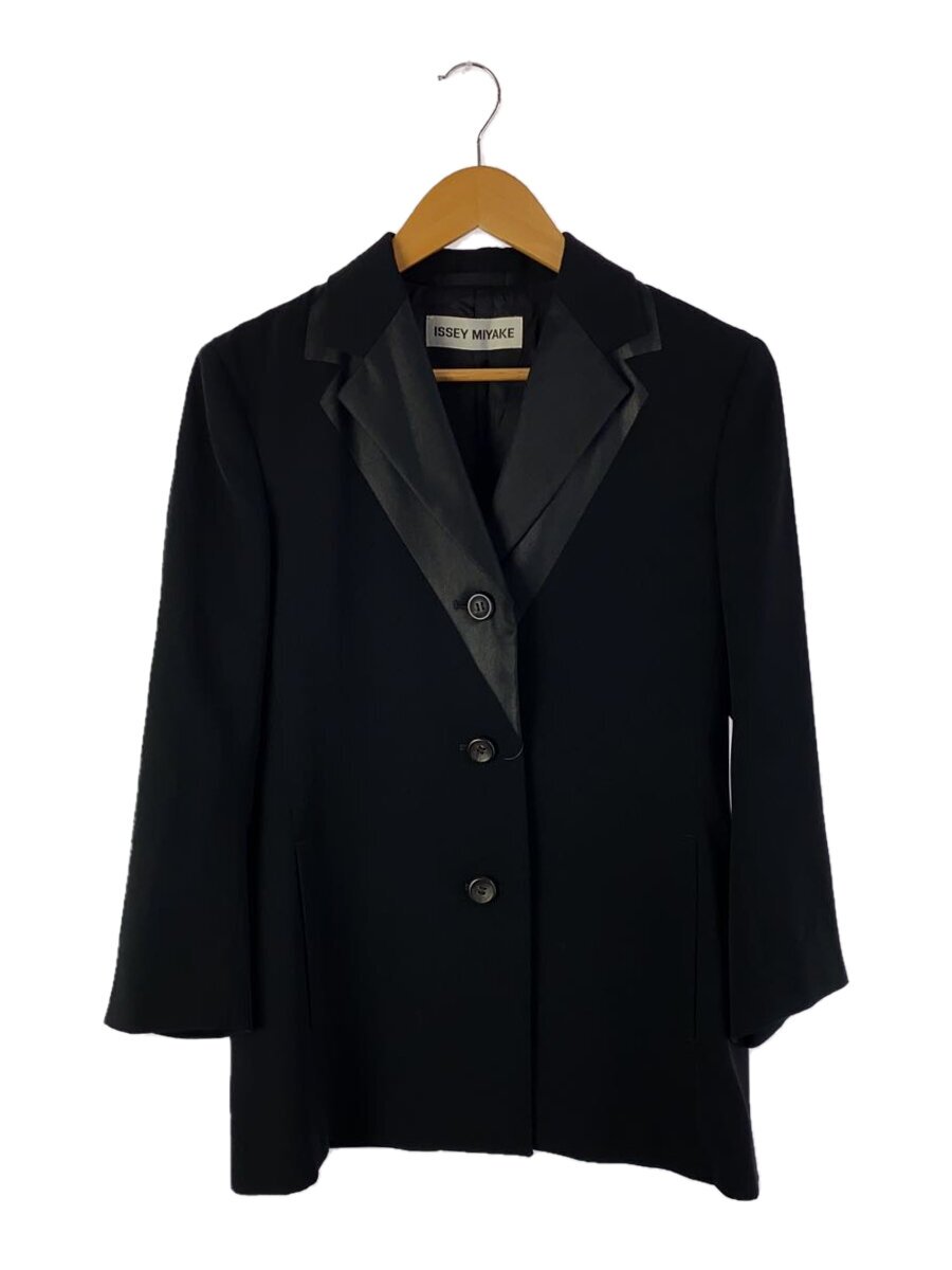 【中古】ISSEY MIYAKE◆テーラードジャケット/2/ポリエステル/BLK/IM22FD004//【レディースウェア】|2nd STREET 店
