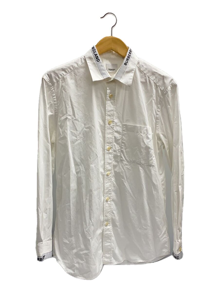 【中古】BURBERRY◆Logo Detail Cotton Poplin Shirt/長袖シャツ/M/コットン/ホワイト/8017556【メンズウェア】｜2ｎｄ STREET 店