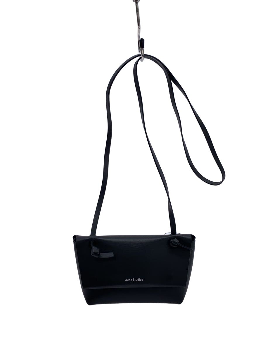 【中古】Acne Studios(Acne)◆ショルダーバッグ/なめし革/BLK/無地/cg0151//【御徒面子】