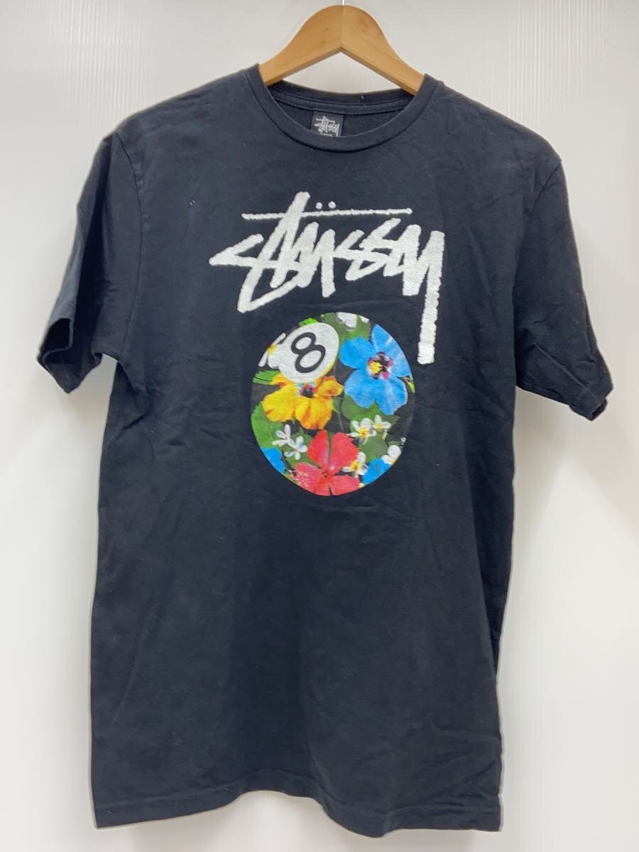 【中古】STUSSY◆プルオーバー/M/綿織物/BLK【メンズウェア】