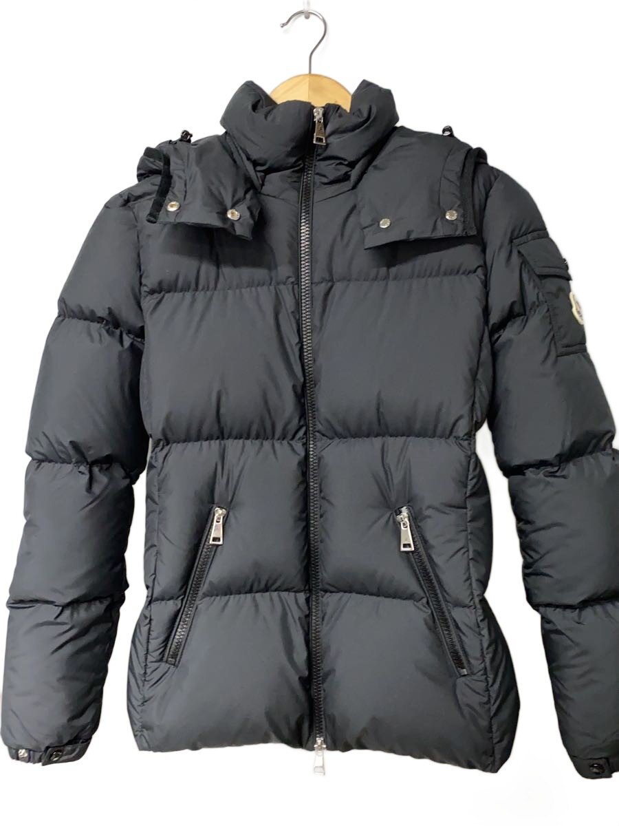 【中古】MONCLER◆落ち込む上衣/--/ポリエステル/BLK/J20931A0016054A81【レディース御召しもの】