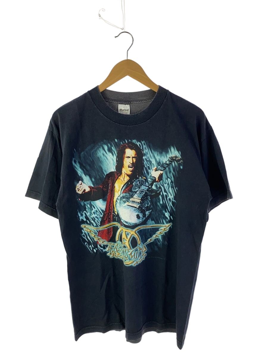 【中古】Murina◆90s/エアロスミス/AEROSMITH/USA製/tour97-98/プルオーバー/L/綿織物/BLK/刷り上げる【メンズウェア】
