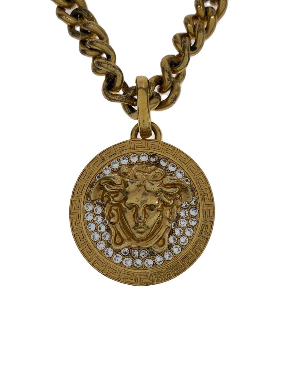 【中古】VERSACE◆頸飾り/--/色合い石ころ/GLD/いの一番有/メンズ【服飾雑貨他】