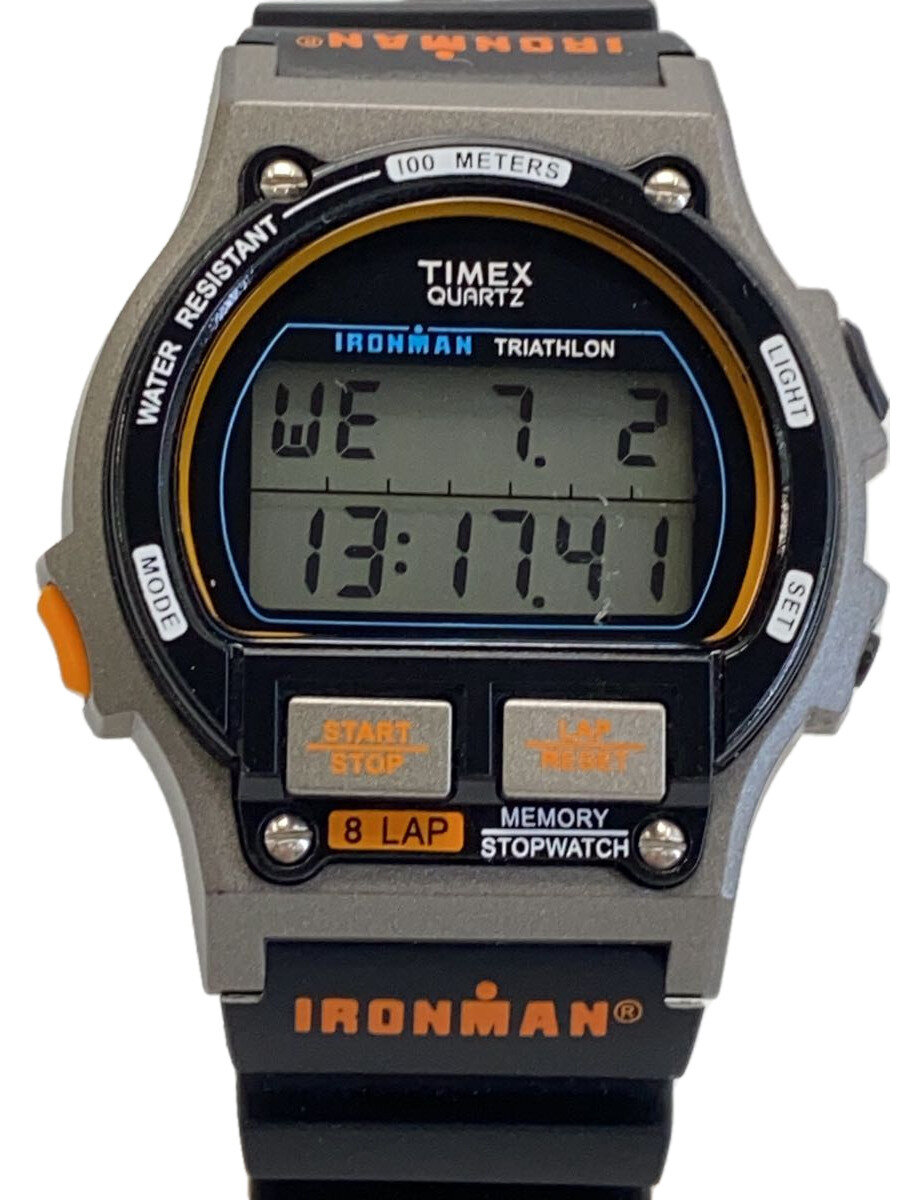【中古】TIMEX◆石英ウオッチ/デジタル/天然ゴム/黒いこと/TW5M54300【服飾雑貨他】