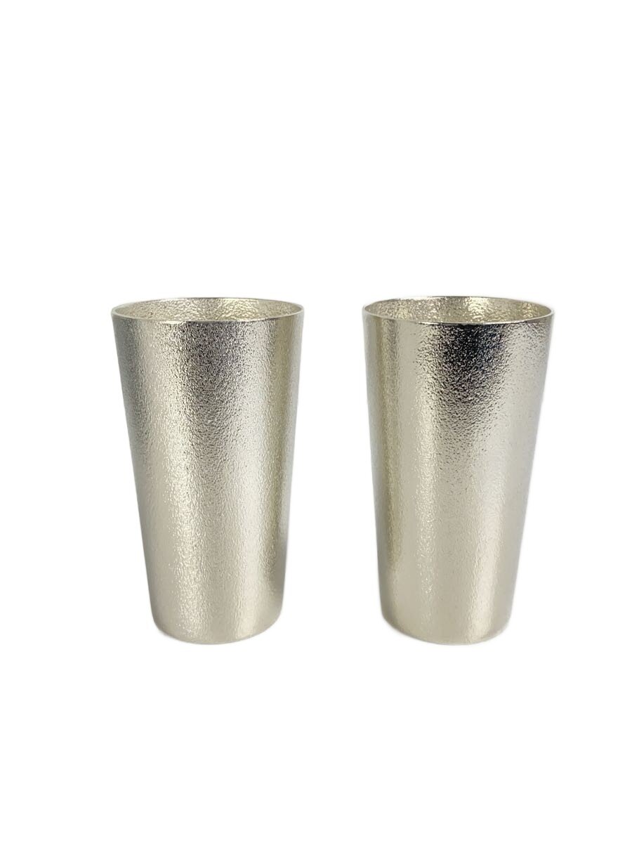 【中古】能作◆錫製/ビアグラス/2点セット/シルバー【キッチン用品】