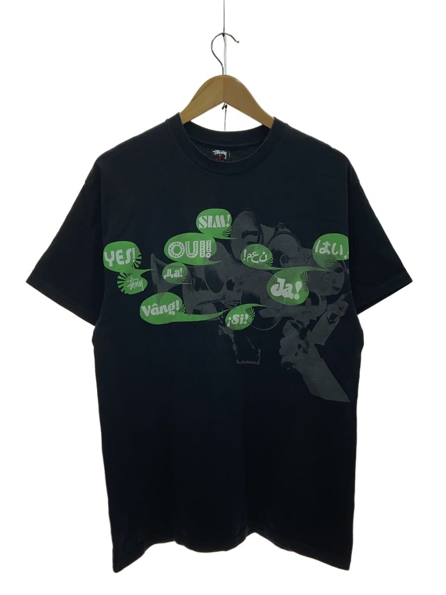 【中古】STUSSY◆BRENT ROLLINS/ティーシャツ/L/綿織物/BLK//【メンズウェア】