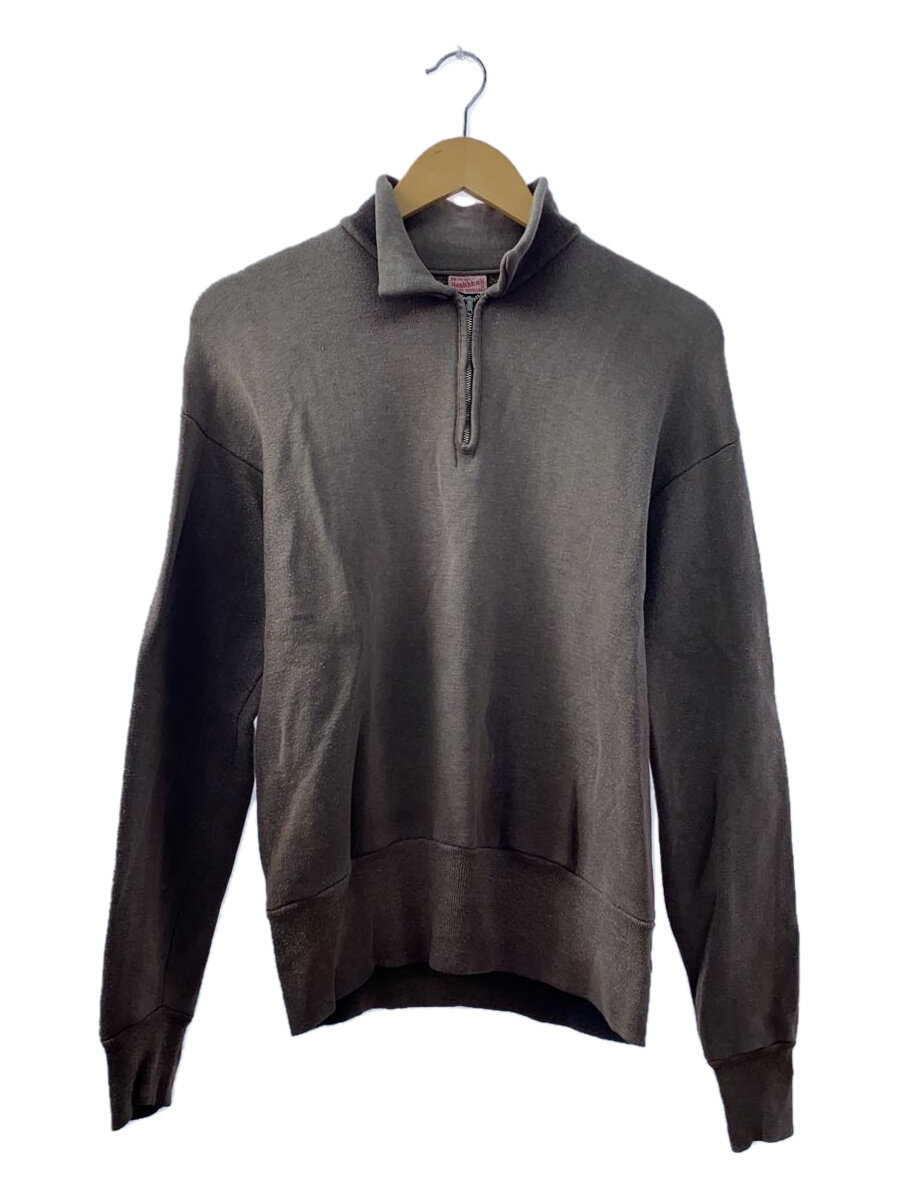 【中古】Healthknit◆60s/vintage/ハーフジップスウェット/サンフェード/M/綿織物/米国海軍//【メンズウェア】