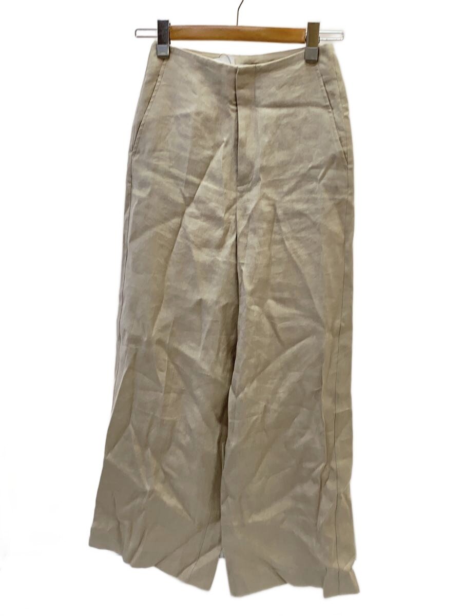 【中古】Col Pierrot◆24ss/リネンタックパンツ/34/ヘンプ/BEG/無地/24-030-570-0085【レディースウェア】｜2ｎｄ STREET 店