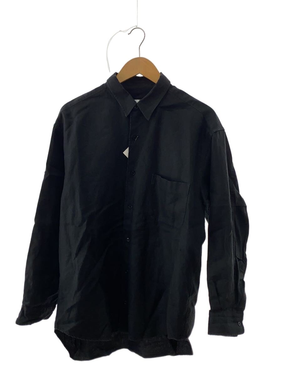 【中古】FOLL◆長袖プルオーバー/2/カラムシ/BLK/25-050-684-0004-1-0【メンズウェア】