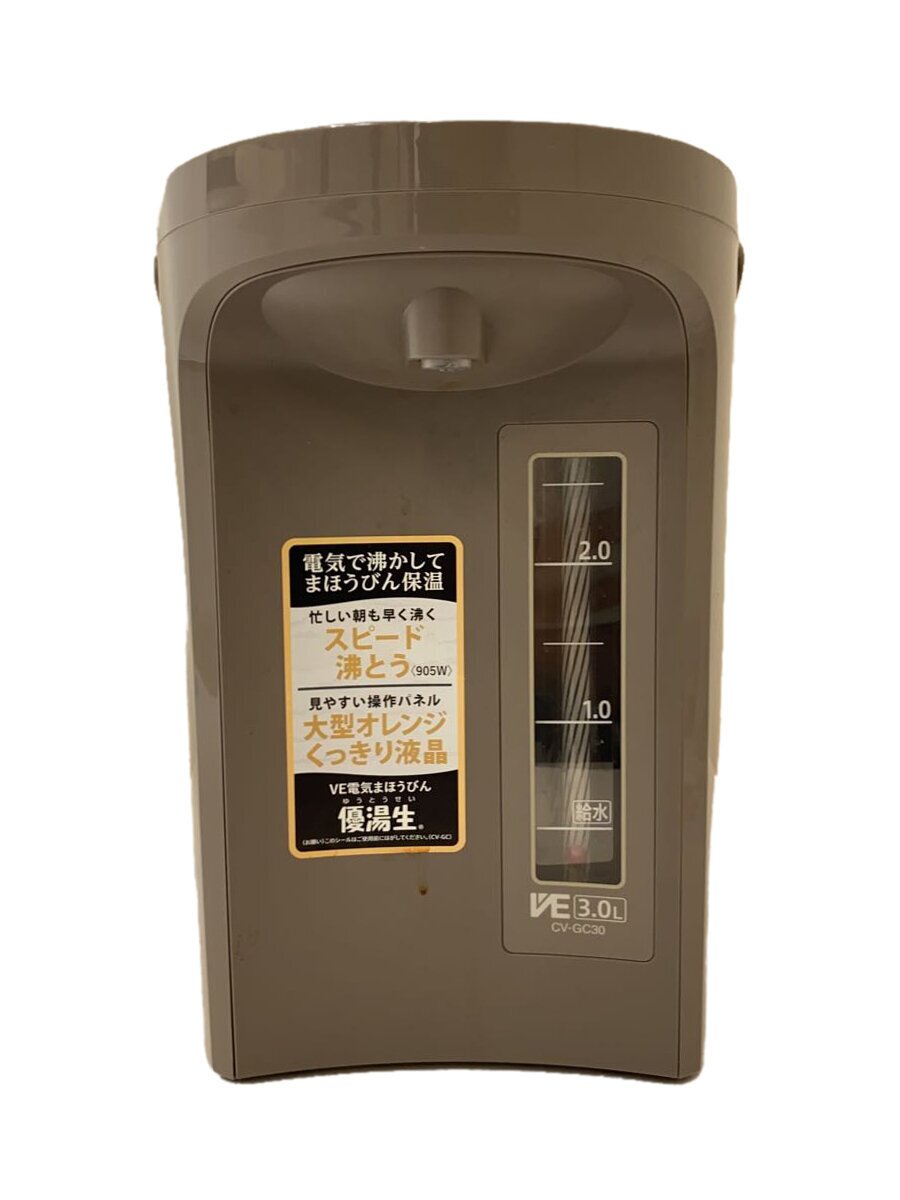 【中古】ZOJIRUSHI◆電気ポット・電気ケトル 優湯生 CV-GC30-TL【家電・ビジュアル・オーディオ】