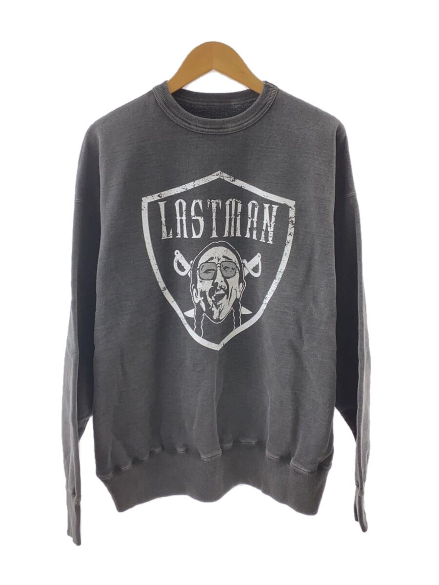 【中古】LASTMAN/25SS/PRINTED CREW NECK NFL/M/綿織物/BLK/251LM-CT21【メンズウェア】