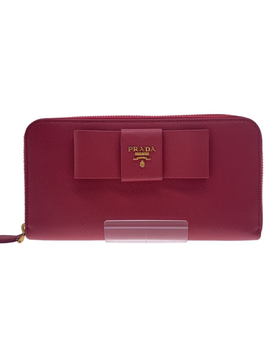 【中古】PRADA◆長金入れ/--/PNK/レディース/1ML506【服飾雑貨他】