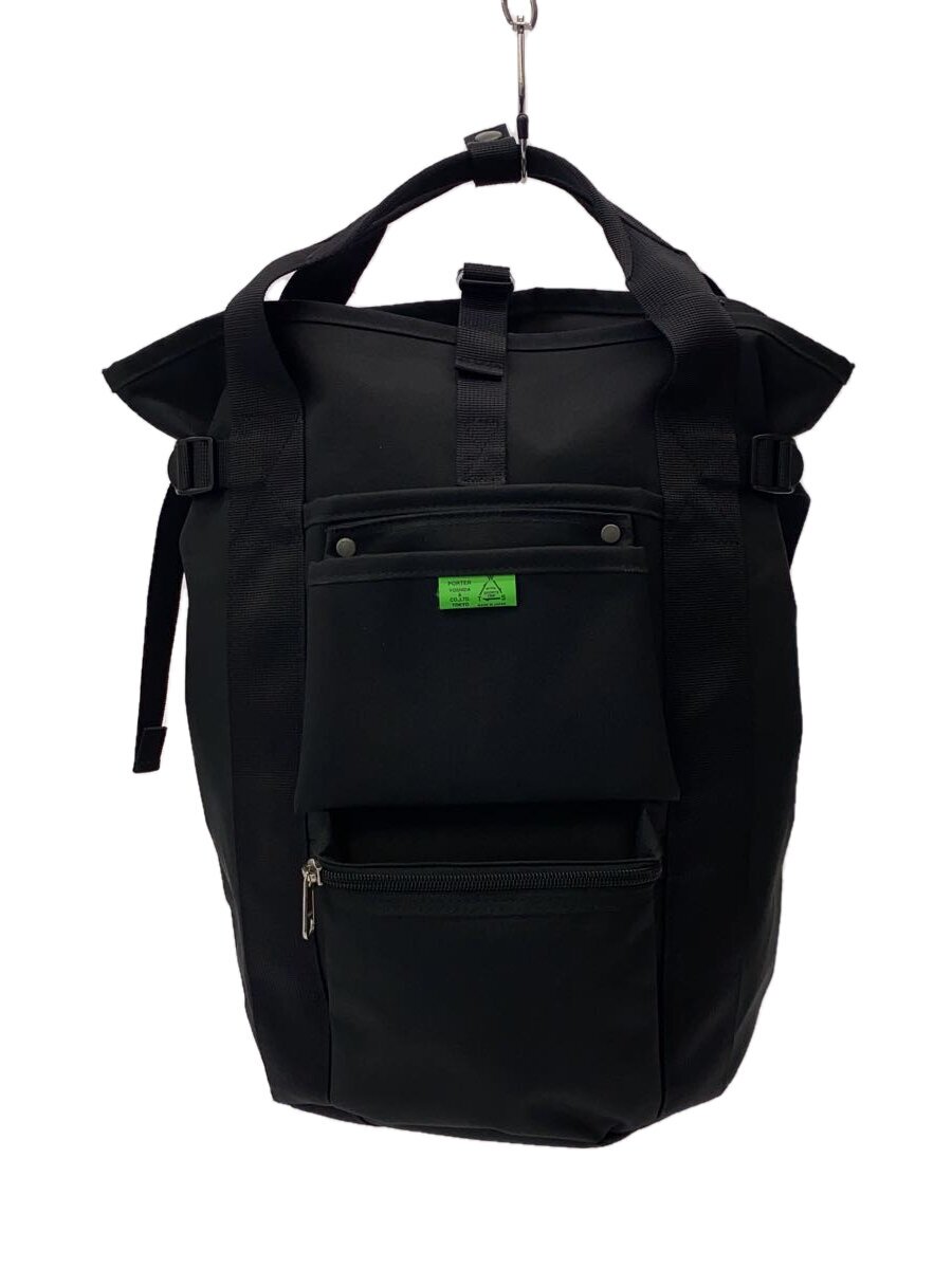 【中古】PORTER◆背嚢/--/BLK/UNION/RUCKSACK//【御徒面子】